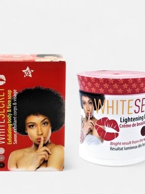 SET - White Secret Lightening Body Creme – 10.8 oz | BAR SOAP 6.7 oz.